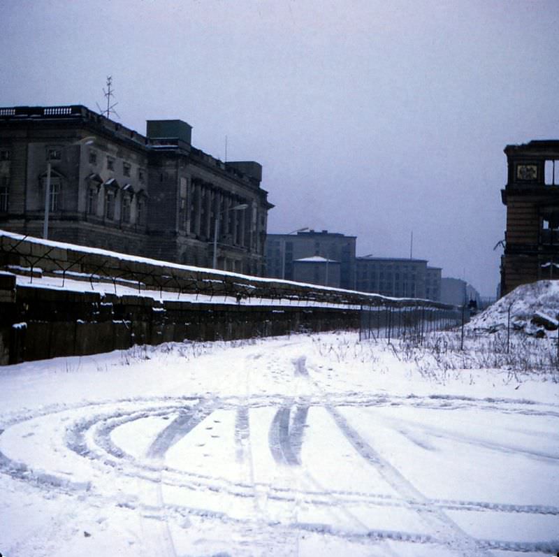 The Berlin Wall, West Berlin, February 1970