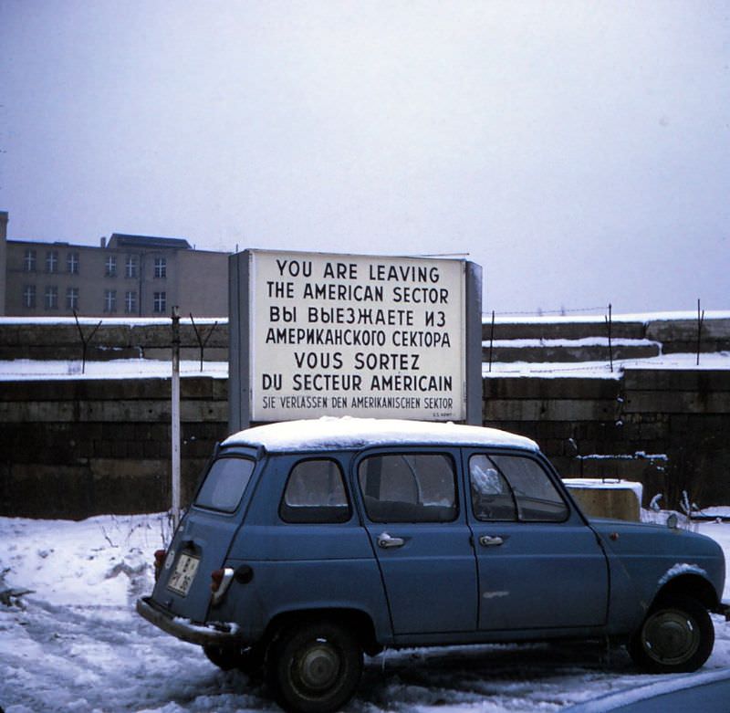 The Berlin Wall, West Berlin, February 1970