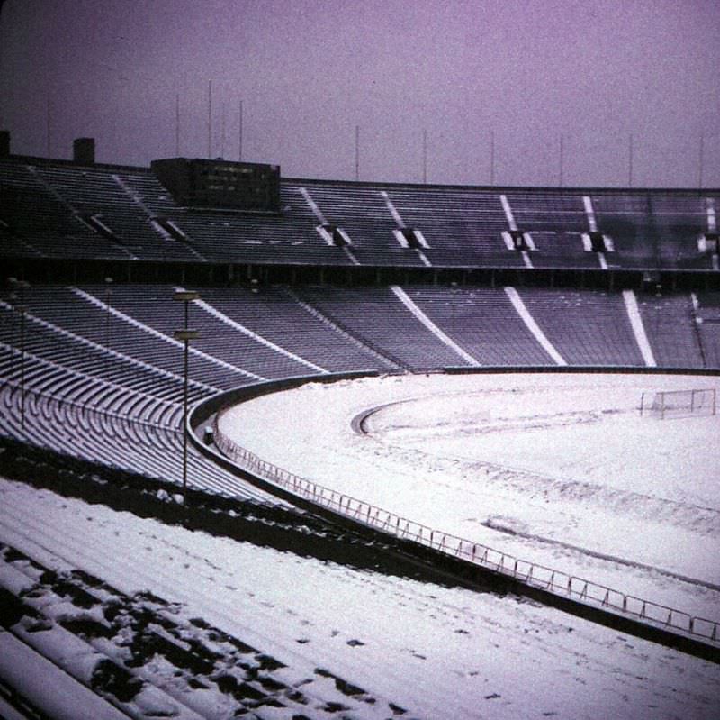 The Olympic Stadium 1936 Olympics, West Berlin, February 1970