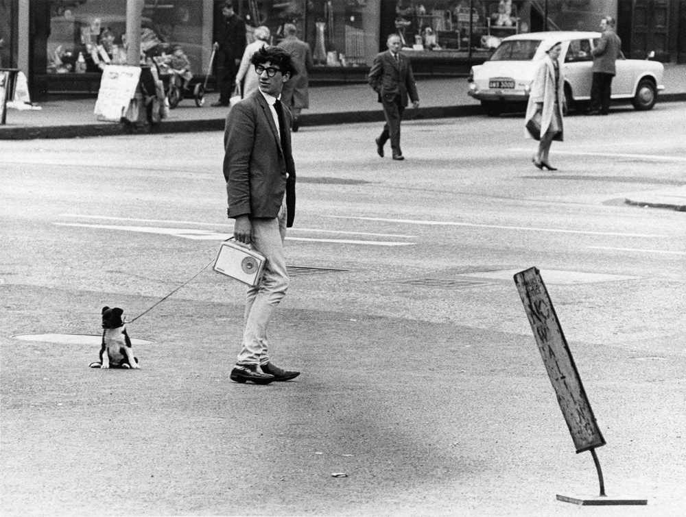 A man with dog, Edinburgh, 1965