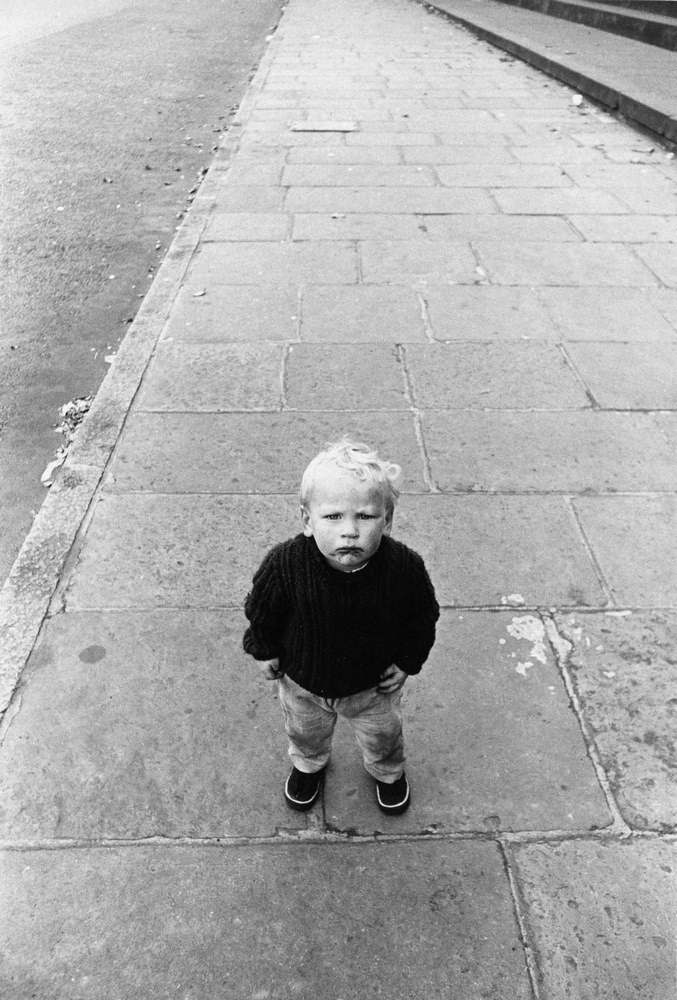 A kid at National Gallery, Edinburgh, 1965