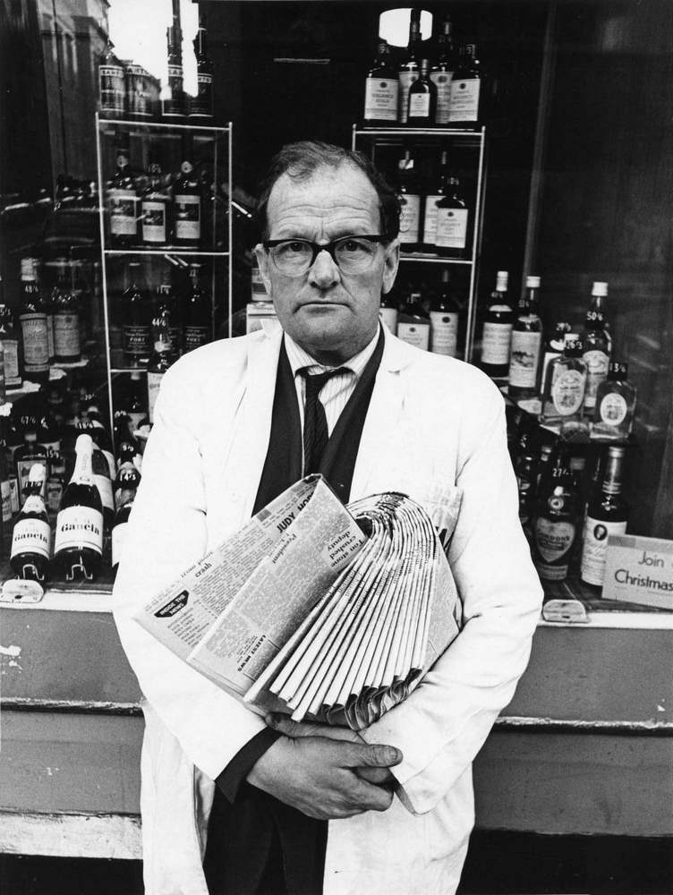 Newspaper Seller, Edinburgh, 1965