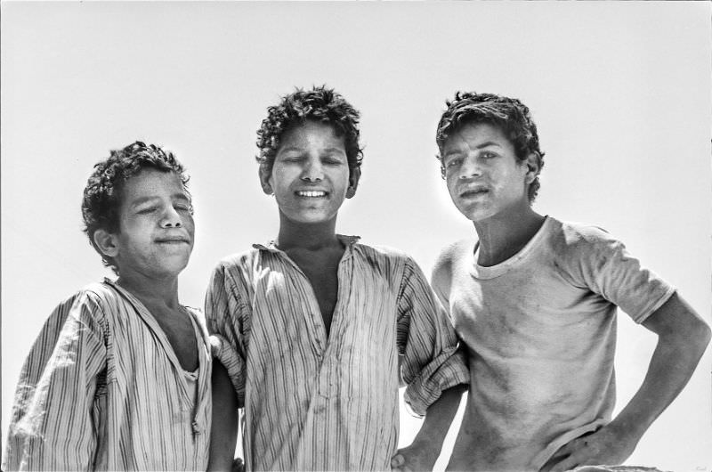 Young working men, Aswan, August 1981