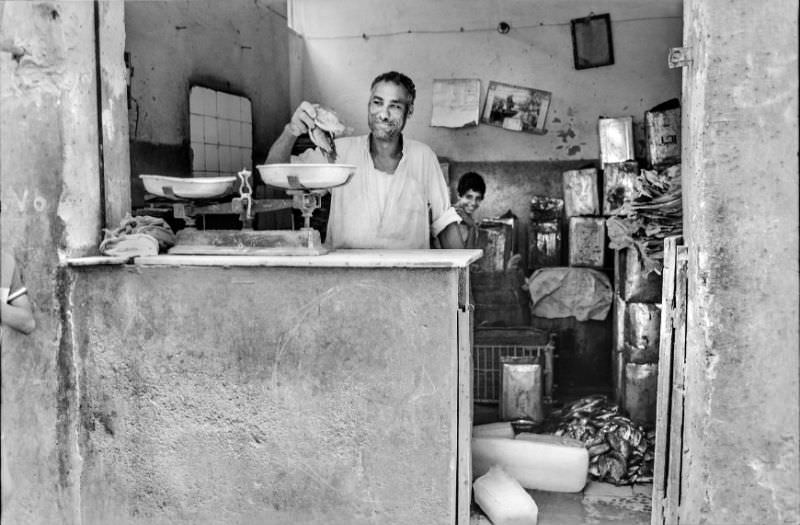 Fishmonger, Cairo, July 1981
