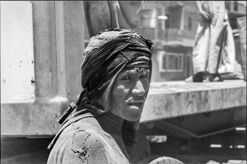 A hard working man, Aswan, August 1981