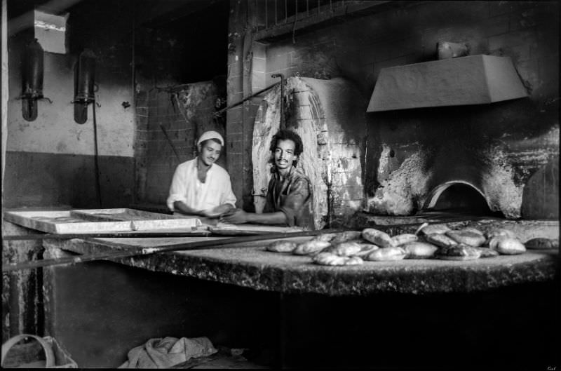 Baker and assistant, Aswan, August 1981