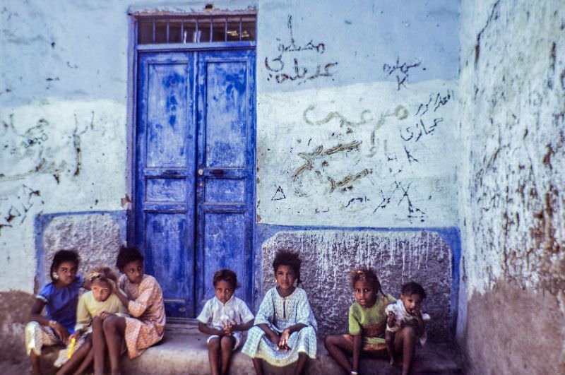 Blue door..., Aswan, August 1981