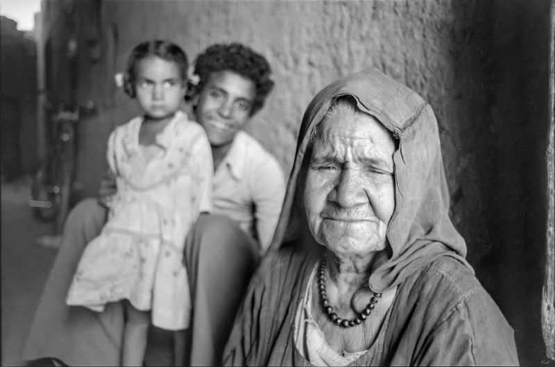 Family portrait, Aswan, August 1981