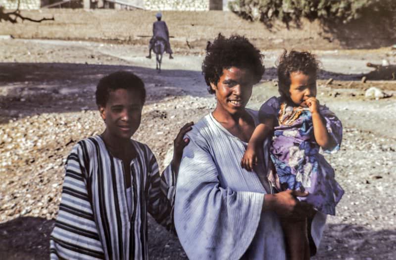 The three of us, Aswan, August 1981