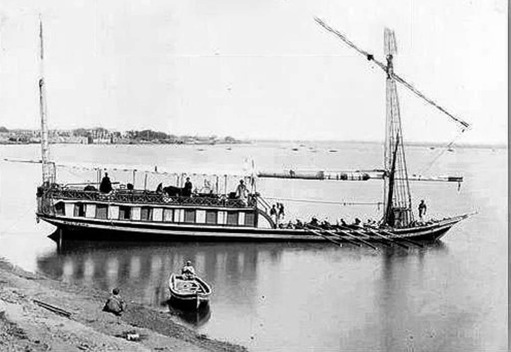 Dhow on the Nile, Cairo, 1880