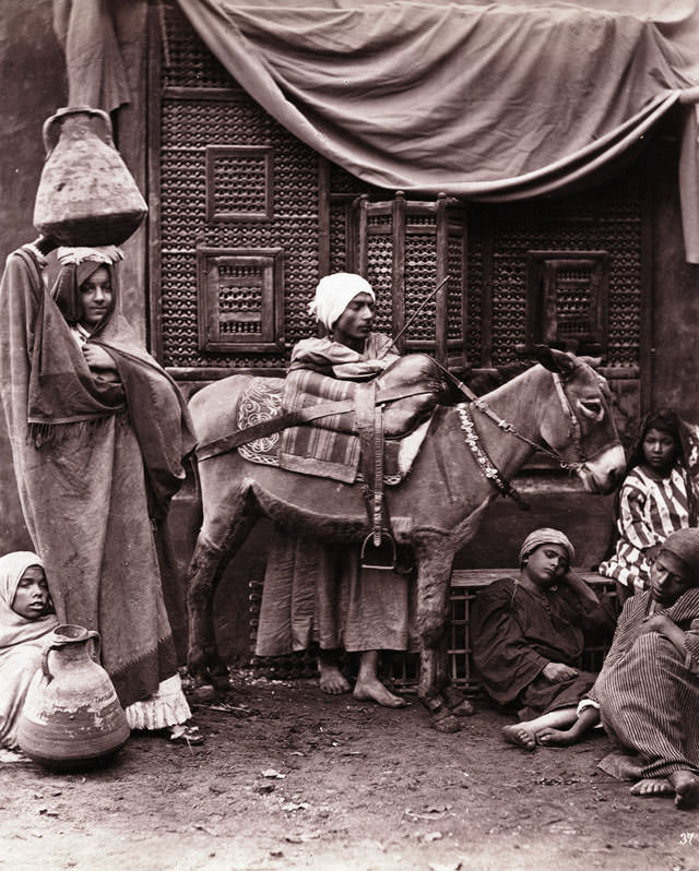 Downtown in Cairo, 1881