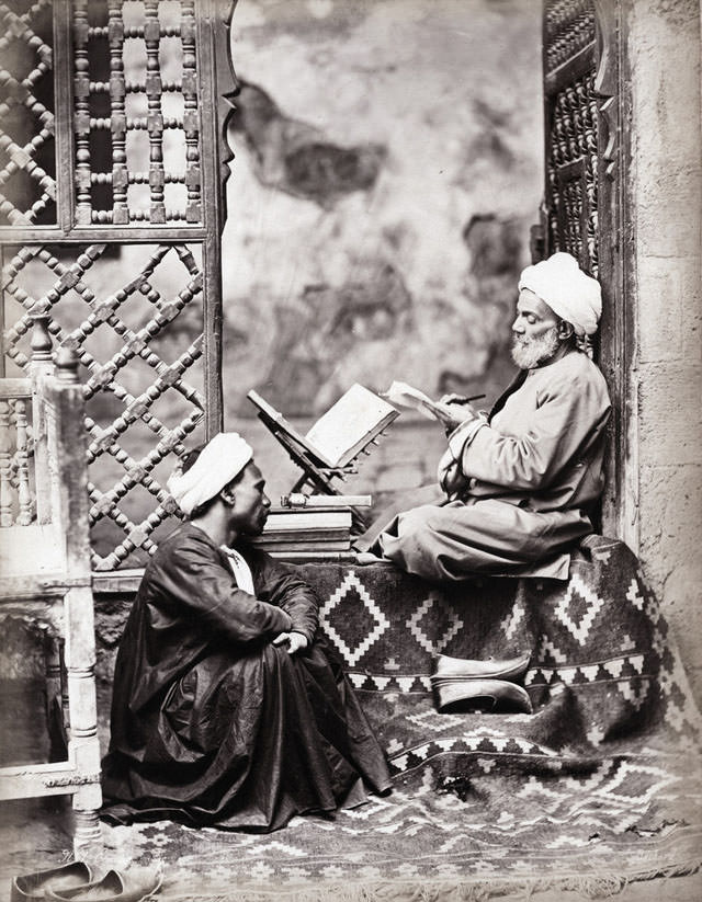 Public scribe, Cairo, 1880