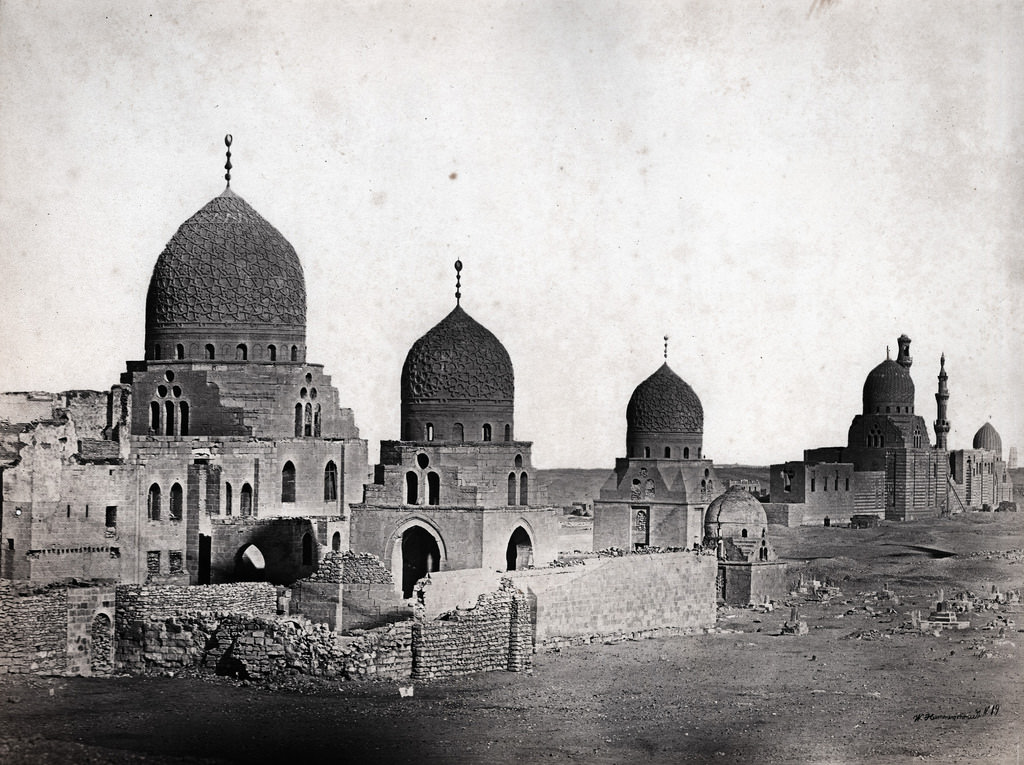 Tombs of the Mamaluks, Cairo, Egypt, 1875