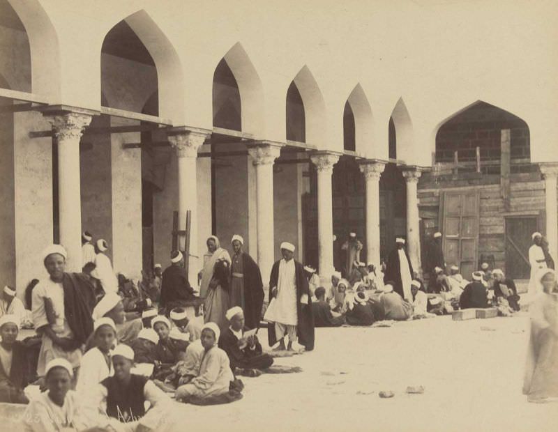 Students in the Al-Azhar Mosque, Cairo