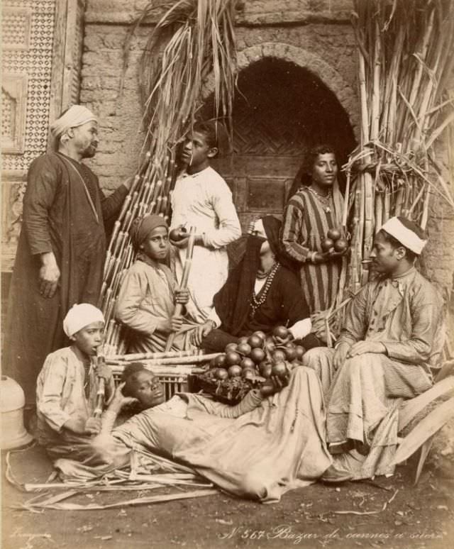Vendors in a bazaar