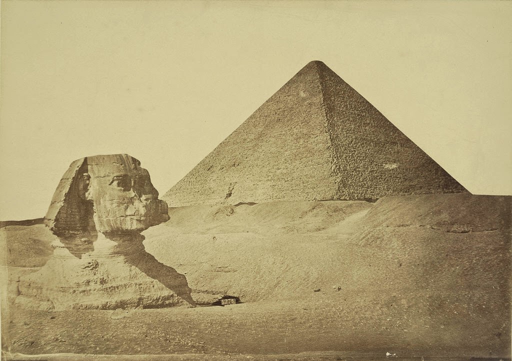 Giza. Pyramid of Khafre and Sphinx, 1865.
