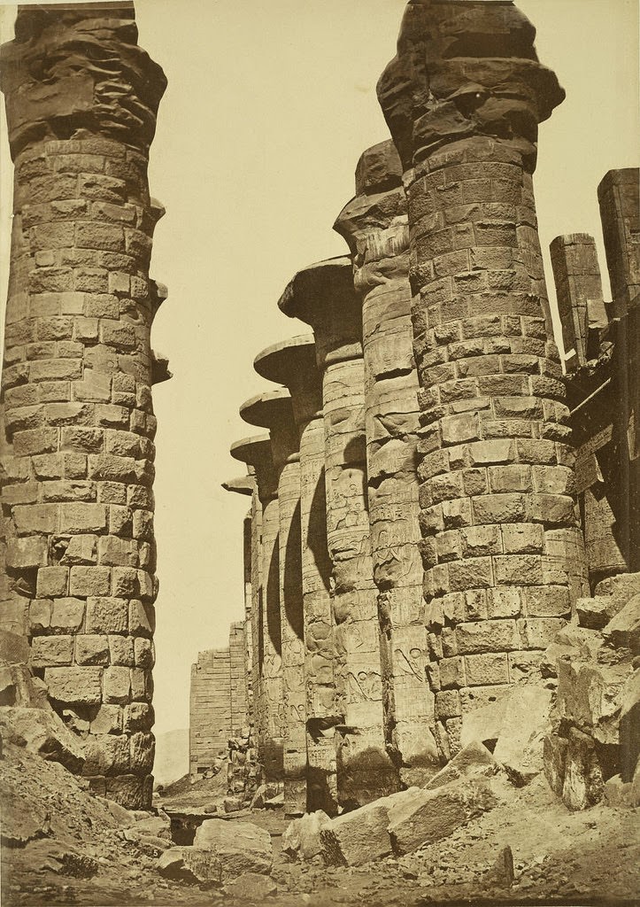 Karnak. Temple of Amon, Hypostyle Hall, 1865.