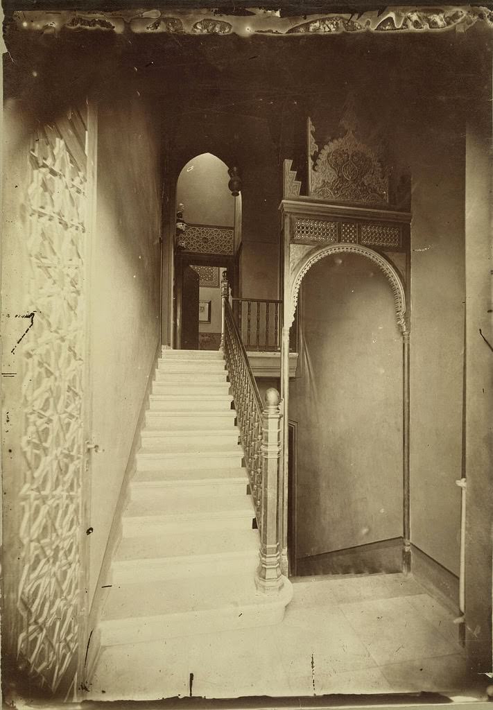 Cairo. Egyptian Home (Interior, Staircase), 1865.