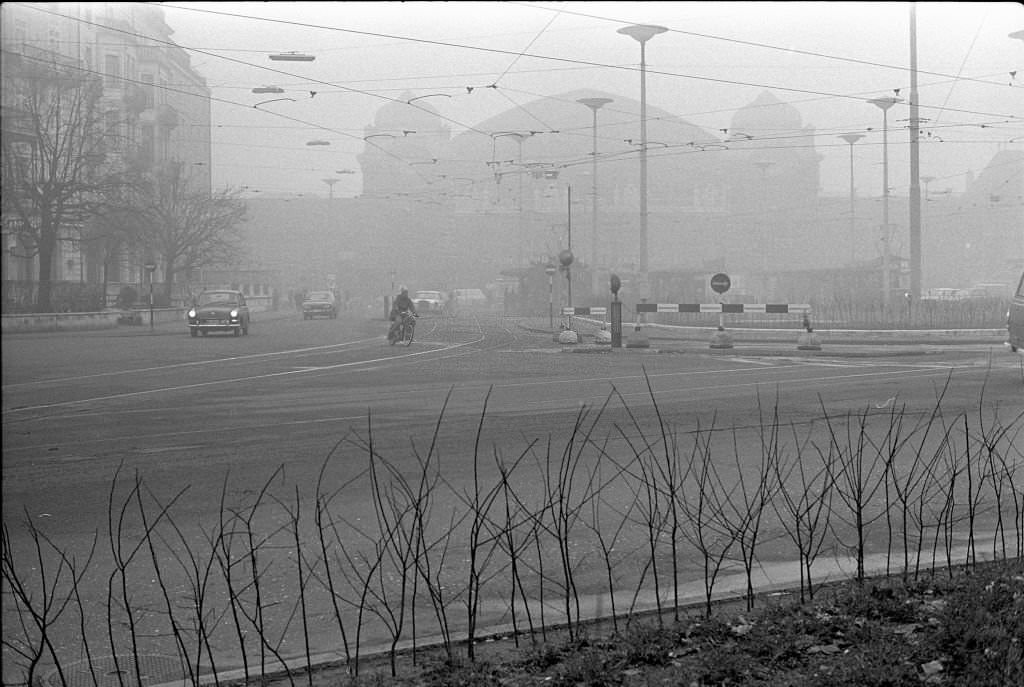 Basel im Nebel, Januar 1970