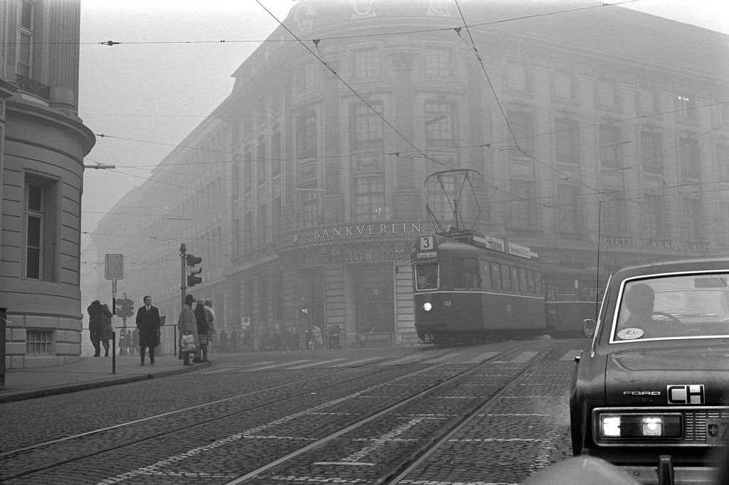 Fog in Basle, january 1970