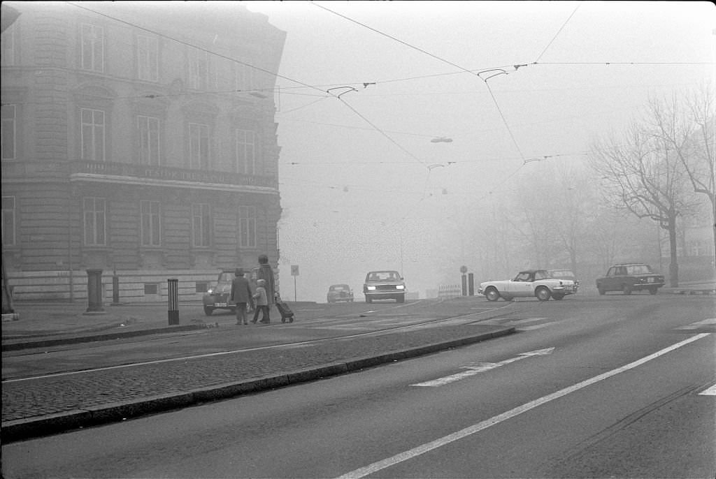 Fog in Basle, january 1970