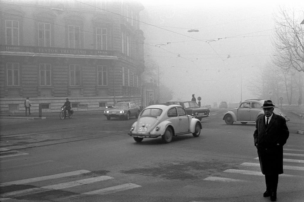 Fog in Basle, january 1970