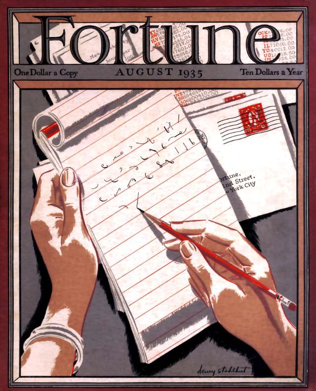 Cover of Fortune Magazine, August 1935