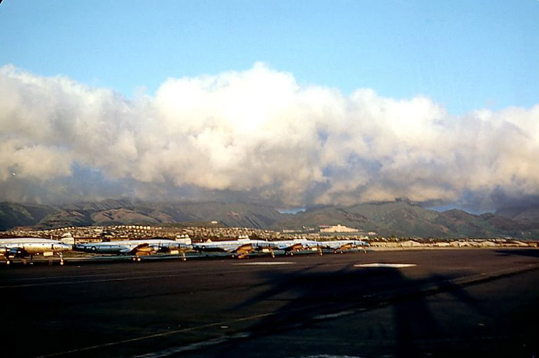 Runway at Hickam Field, Oahu, Hawaii