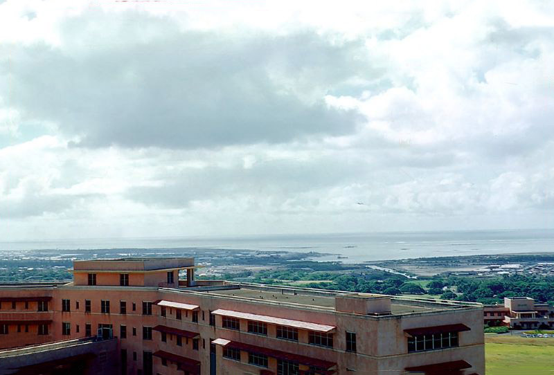 View from Tripler Hospital (foreground)