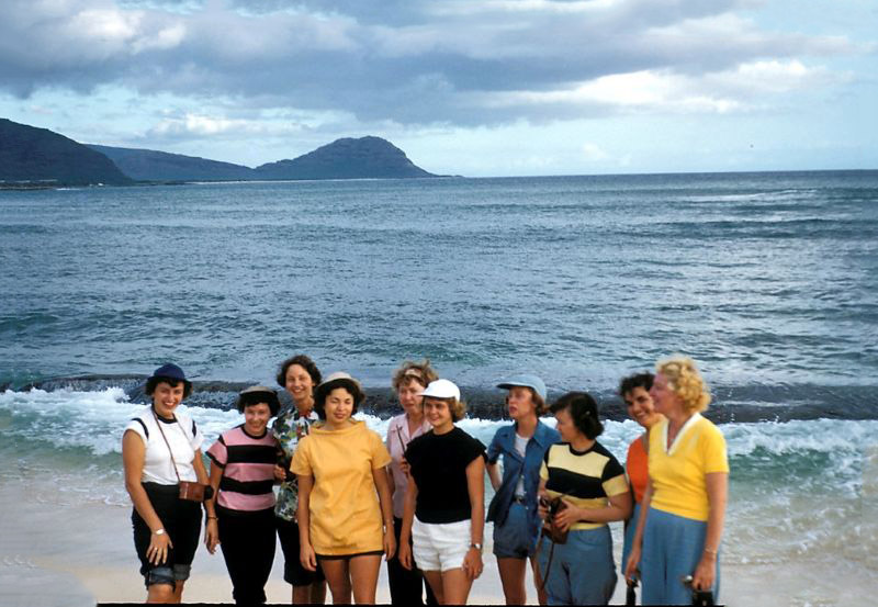 Women at the beach, Hawaii