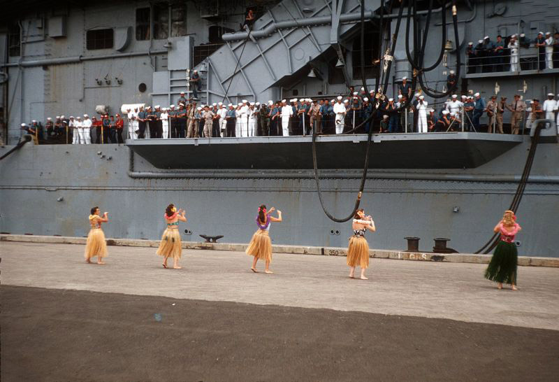 Welome Home Hula Dance on Ford Island, Honolulu