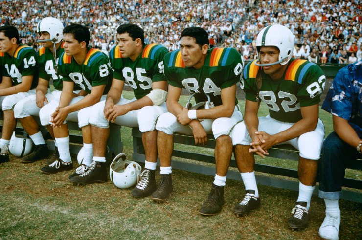 Football game, Honolulu, 1959