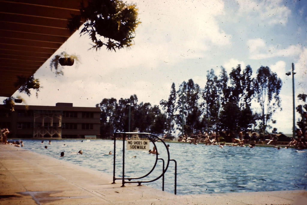 Schofield Barracks Pool, Hawaii, 1945