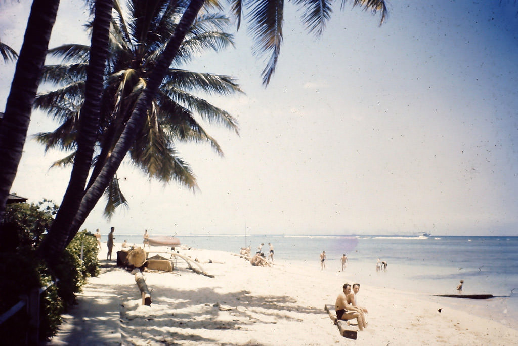 Waikiki Beach, Hawaii, 1945