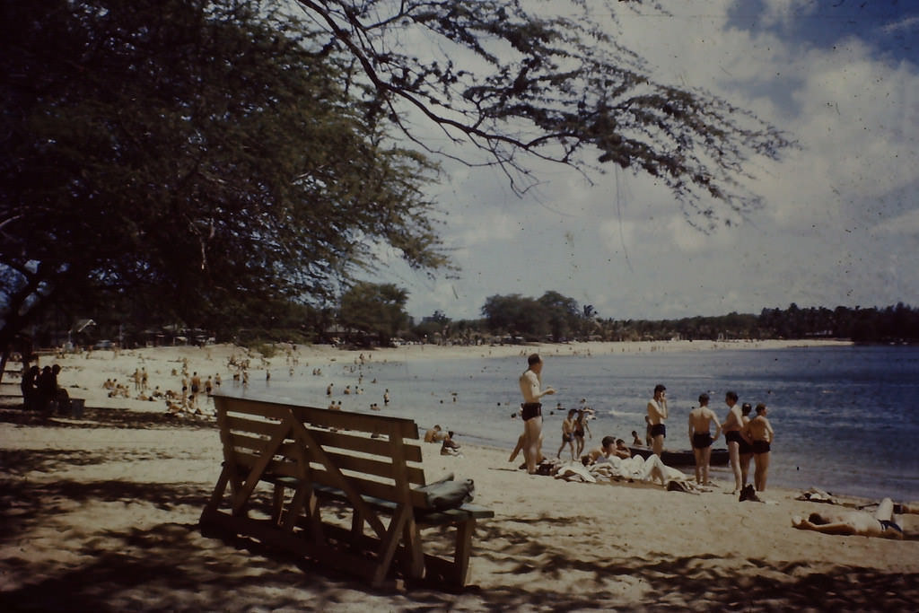 Waikiki Beach, Hawaii, 1945
