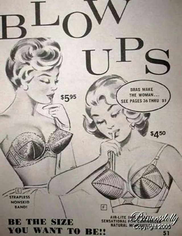 Blow Up to Be the Size You Want: The Inflatable Bra from the 1950s and 1960s