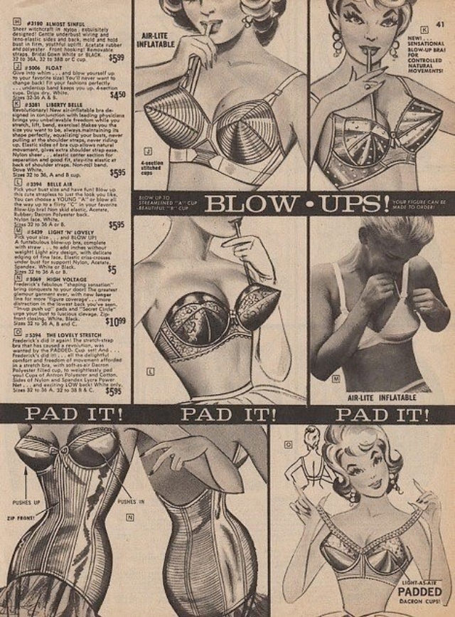 Blow Up to Be the Size You Want: The Inflatable Bra from the 1950s and 1960s
