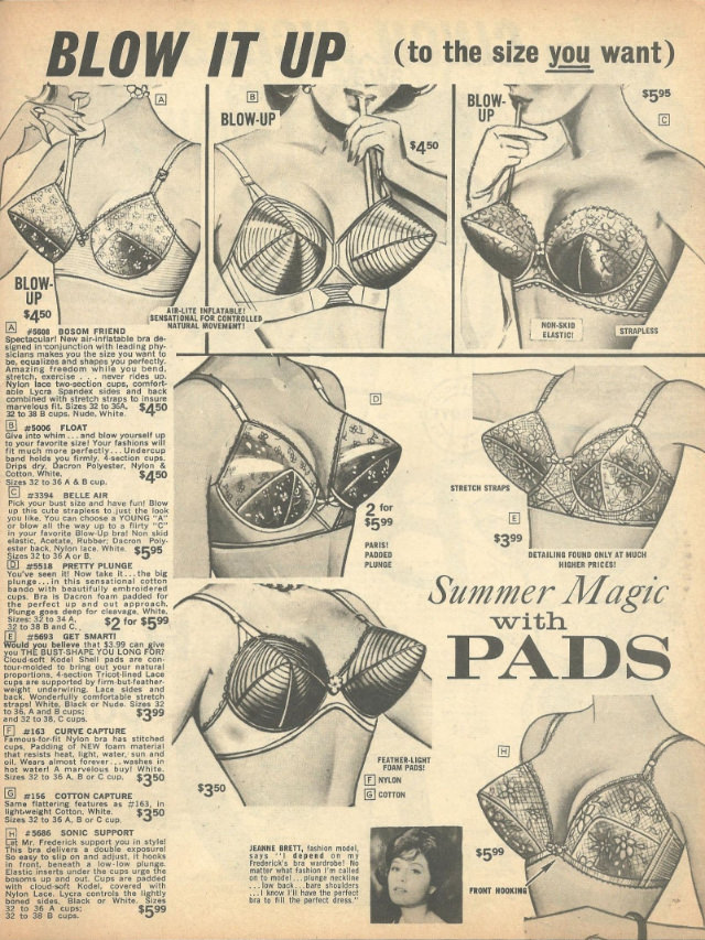 Blow Up to Be the Size You Want: The Inflatable Bra from the 1950s and 1960s