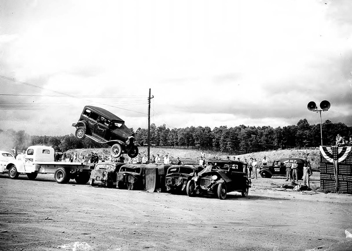 Jimmie Lynch and his Death Dodgers who Crashed Cars to Entertain the Public, 1940s