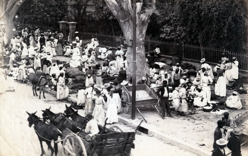 Jubilee Market, Orange St, Kingston, Jamaica, 1890