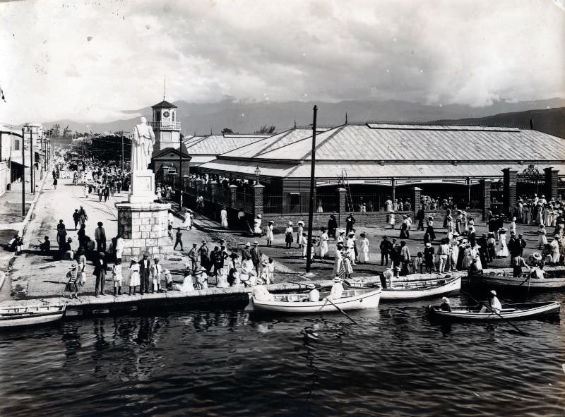 Victory Market, Kingston, Jamaica, 1890