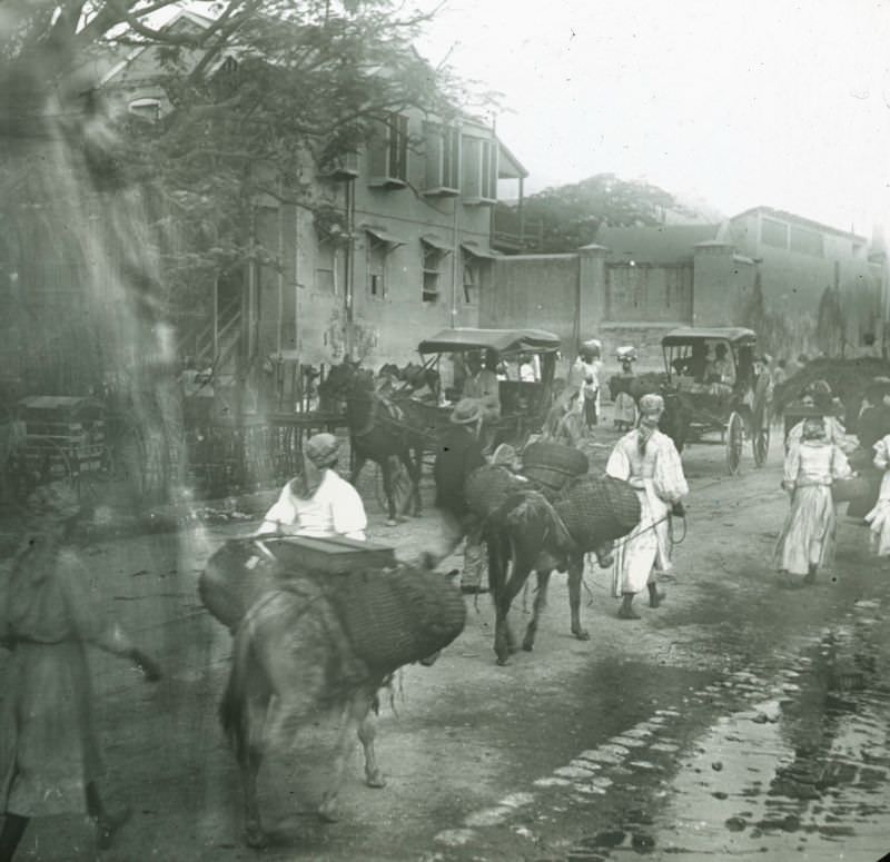 Change St at corner of Queen Street, Kingston, Jamaica, 1898