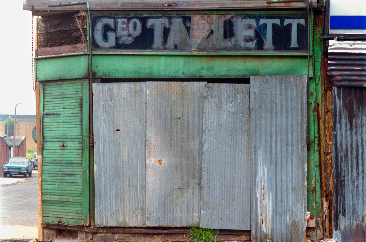 Geo Tallent, Broadway Market, Hackney, 1986