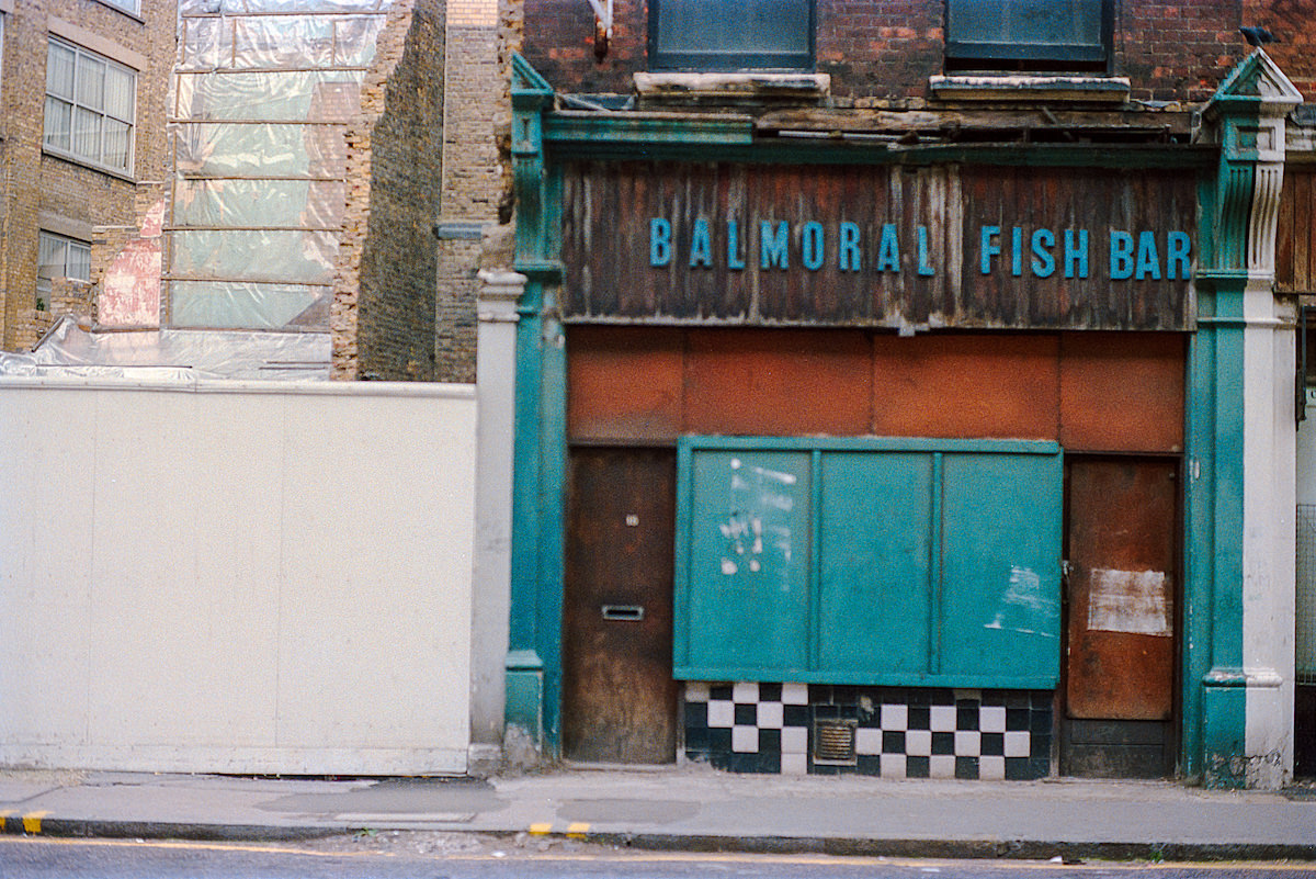 Balmoral Fish Bar, Tower Hamlets, 1986