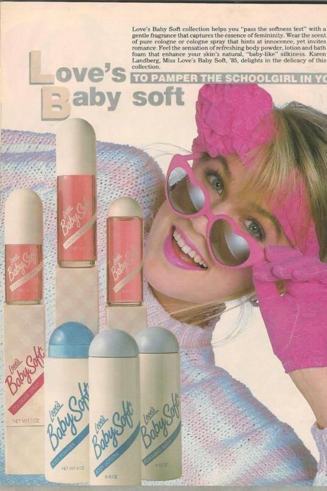 "Because innocence is sexier than you think": Vintage Ads of Love's Baby Soft Perfumes from the 1970s and 1980s