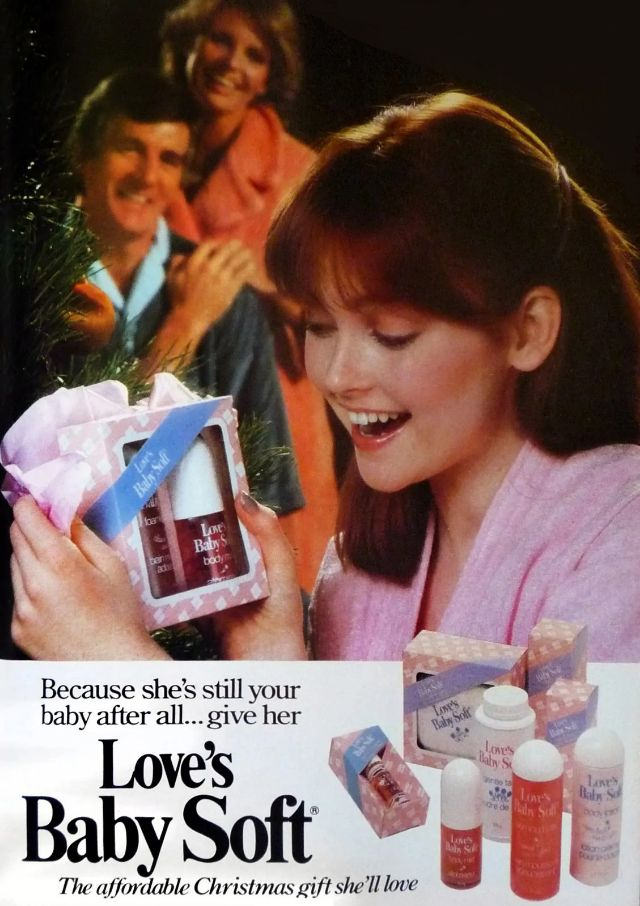 "Because innocence is sexier than you think": Vintage Ads of Love's Baby Soft Perfumes from the 1970s and 1980s