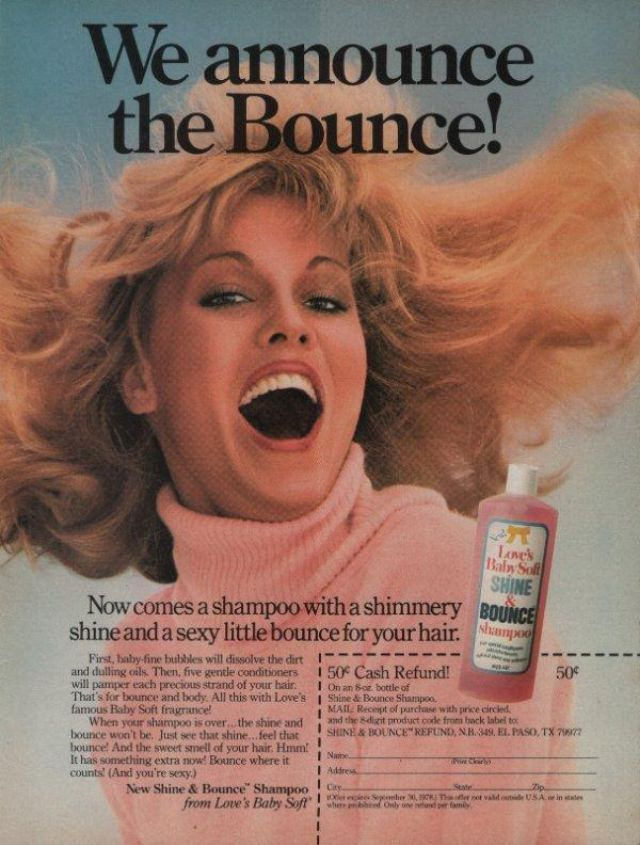 "Because innocence is sexier than you think": Vintage Ads of Love's Baby Soft Perfumes from the 1970s and 1980s