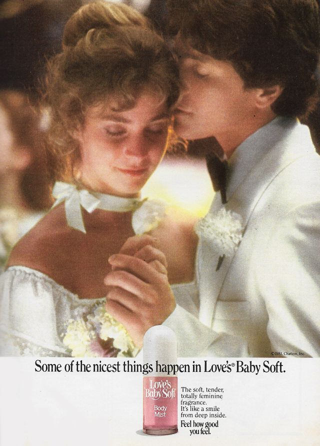 "Because innocence is sexier than you think": Vintage Ads of Love's Baby Soft Perfumes from the 1970s and 1980s