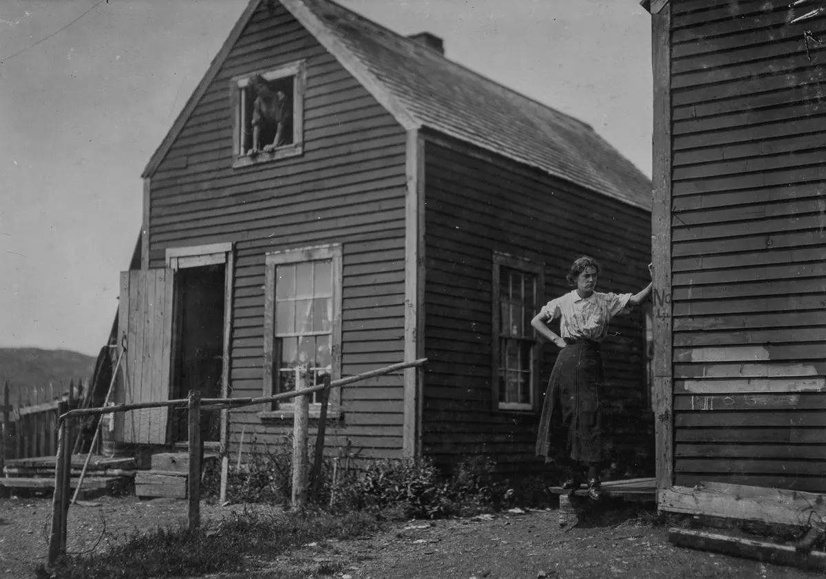 Housing conditions in settlement at Seacoast Cannery #7, not very good.