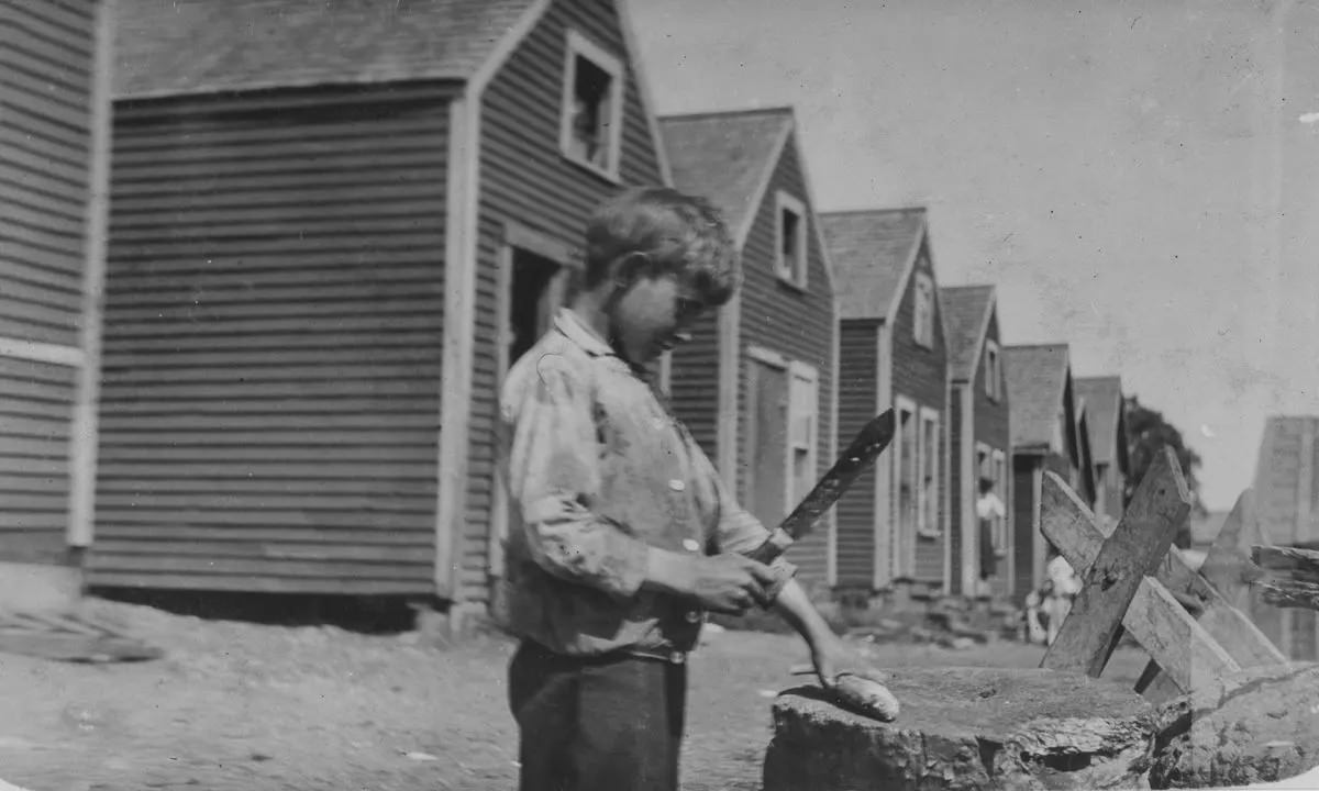 George Goodell, and butcher knife used by many children.